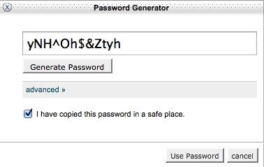 Email password generator