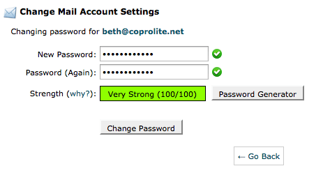 cPanel password generator cPanel password generator