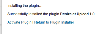 Activate plugin