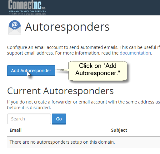 Add autoresponder