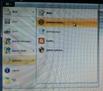 Configure Windows Live Mail for your hosting account step 1