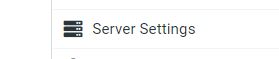 Server settings icon