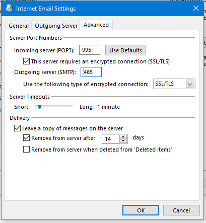 changing office 365 email settings
